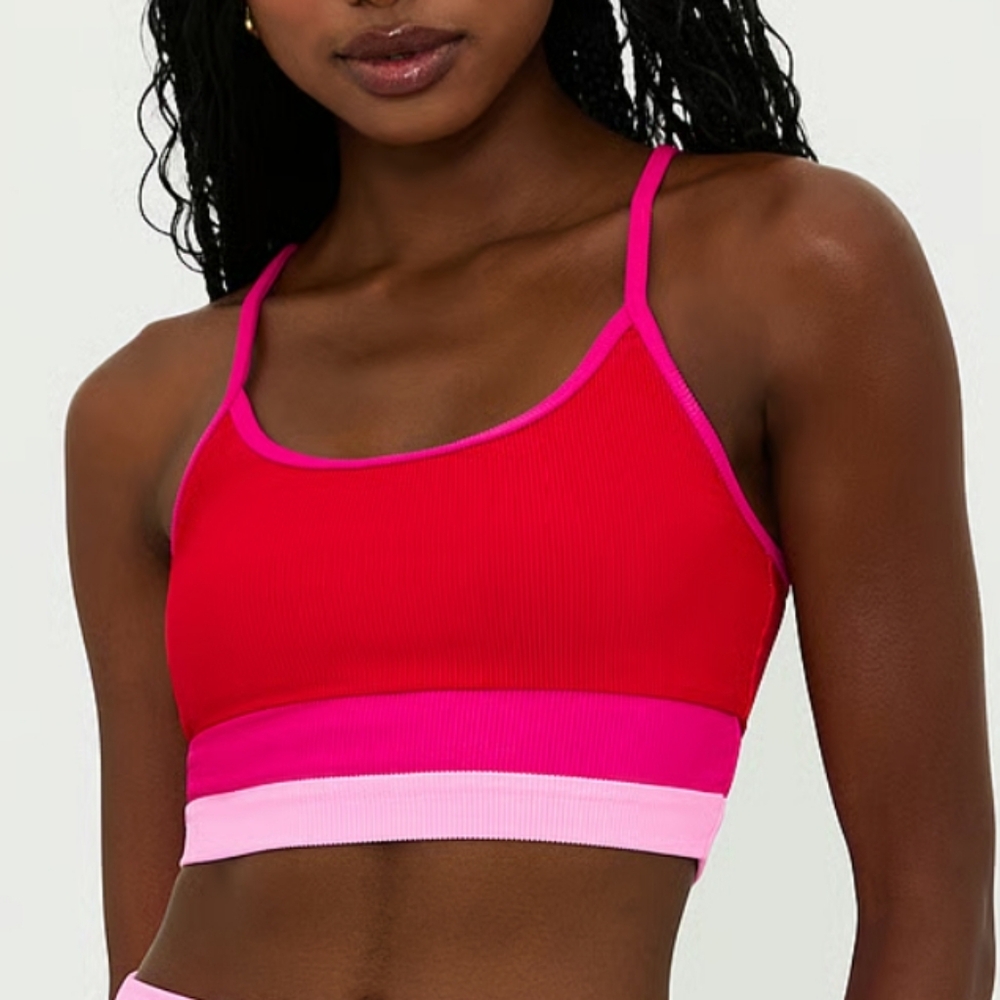 New!Beach Riot Eva‎ Bikini Top Colorblock